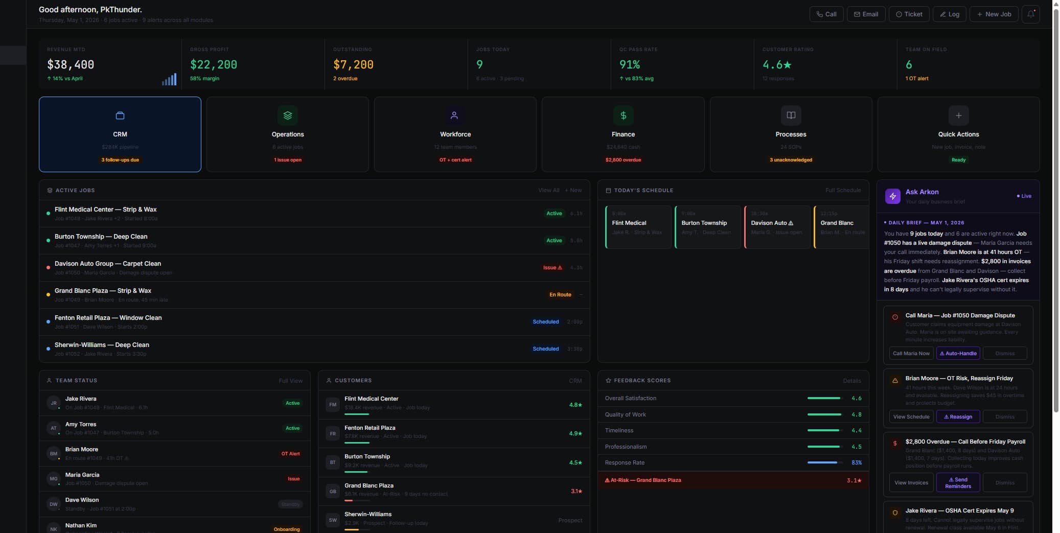 Arkon Command Center screenshot