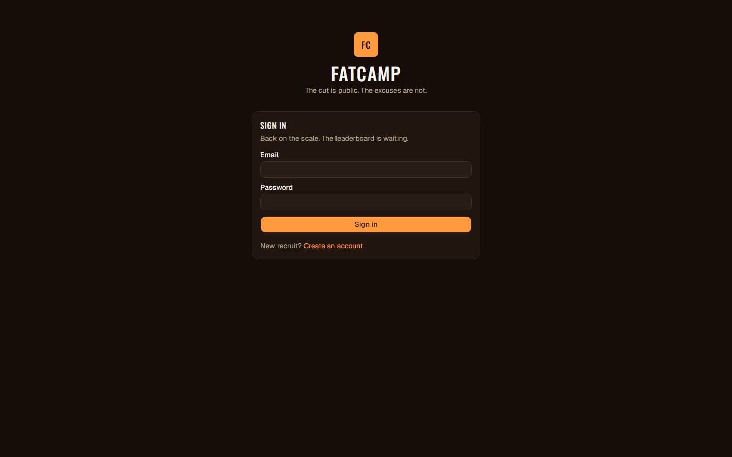 FatCamp website screenshot